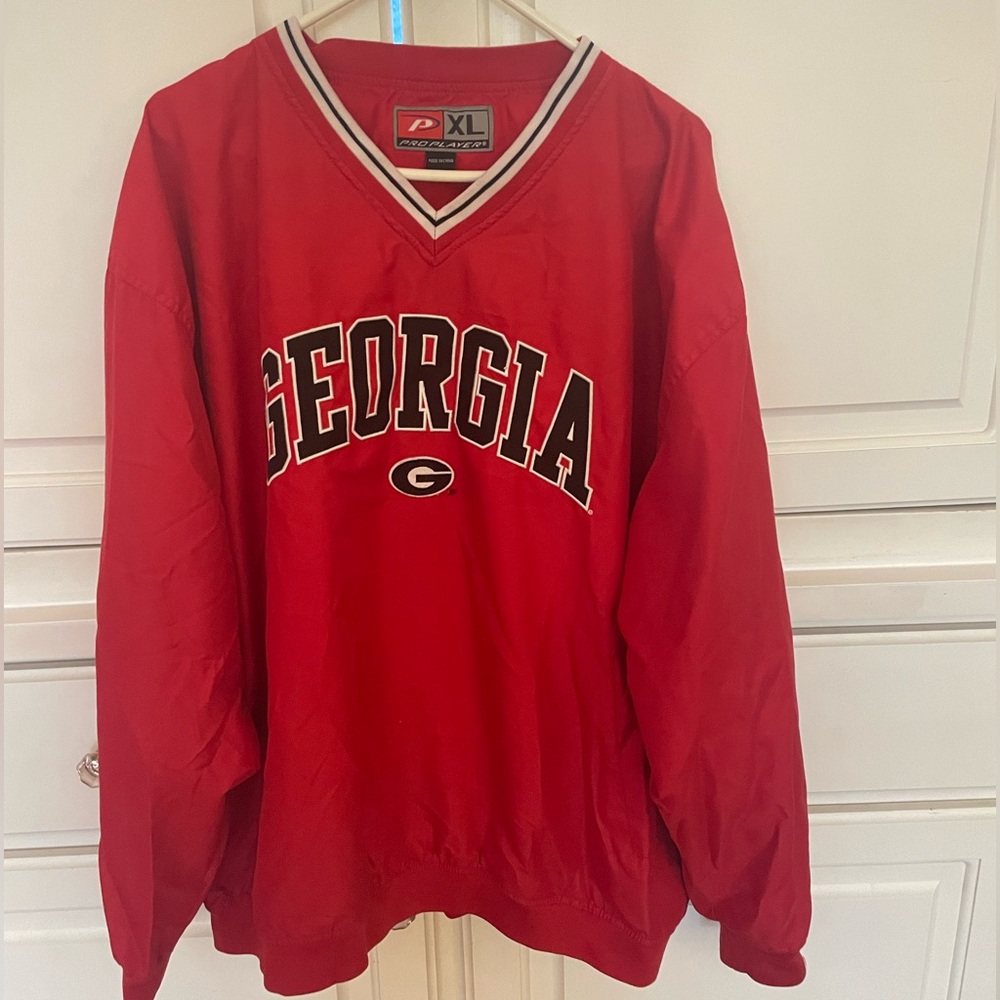 Red Georgia Pullover Sweatshirt